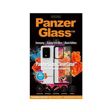 PanzerGlass | Back cover for mobile phone | Samsung Galaxy S20 Ultra, S20 Ultra 5G | Black | Transparent